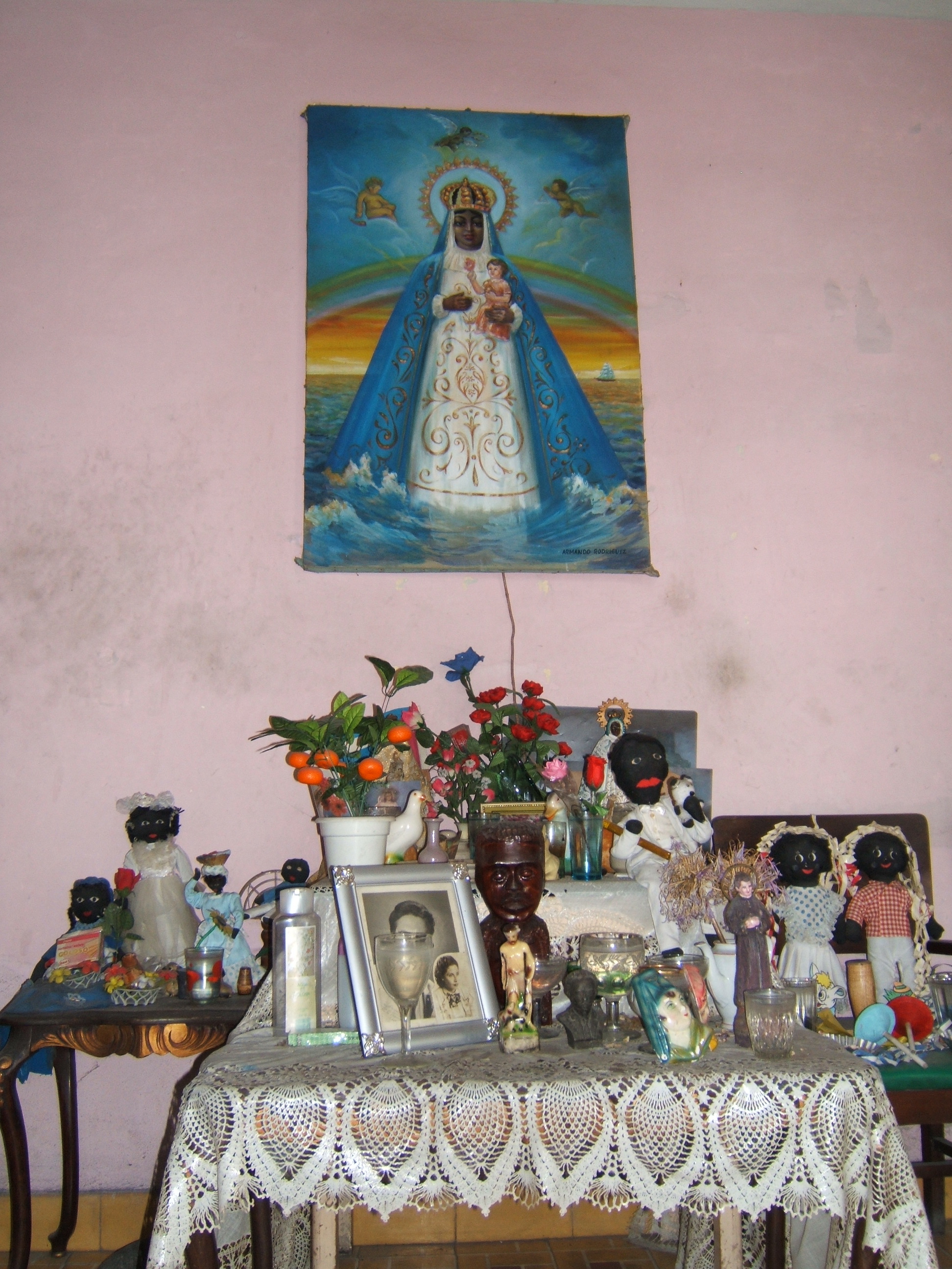 Figure 16. Mirta’s Spiritist bóveda in her living room, Santiago de Cuba, May 2007. Photograph by author.