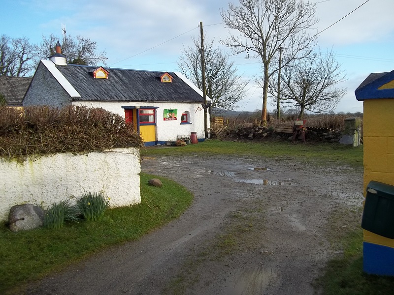 Figure 3. The farm entrance, with a holiday cottage on the left.
